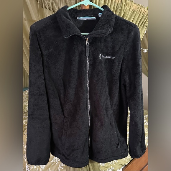 Free Country Jackets & Blazers - Free Country Women's Cozy Black Teddy Jacket